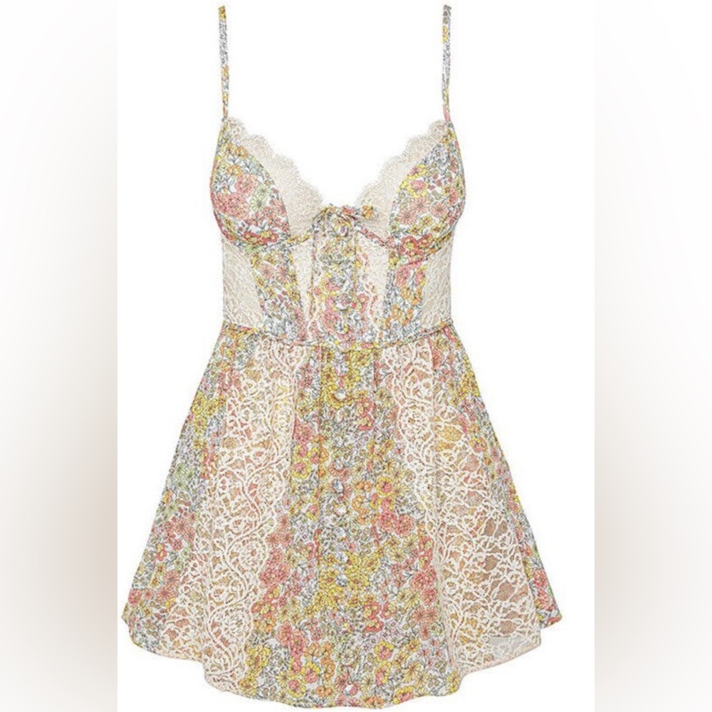 For Love & Lemons Esme slip dress, size XS, EUC - Picture 2 of 8